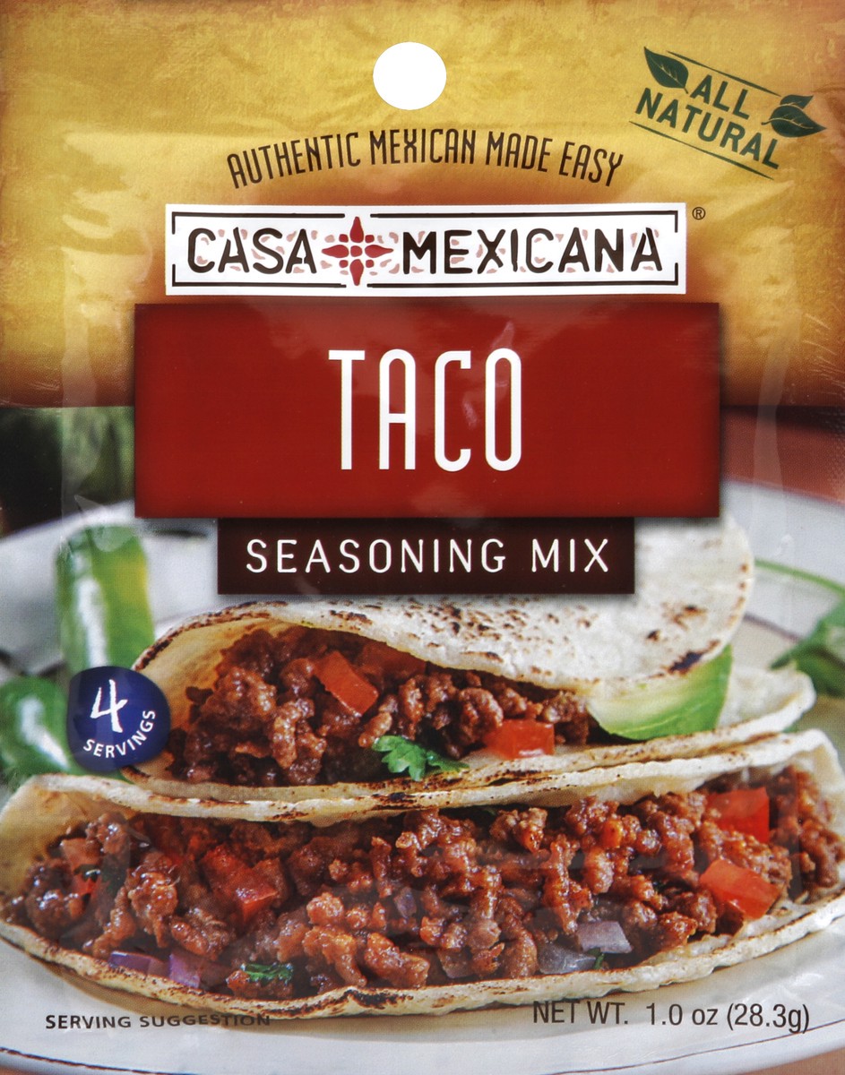 slide 2 of 3, Casa Mexicana Taco Seasoning, 1 oz