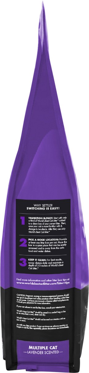 slide 2 of 6, World's Best Cat Litter World''s Best Cat Litter Multiple Cat Lavender Scented 28 LBS, 28 lb