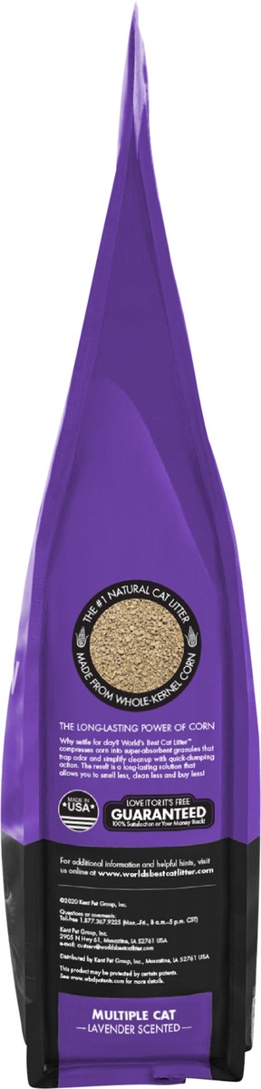 slide 3 of 6, World's Best Cat Litter World''s Best Cat Litter Multiple Cat Lavender Scented 28 LBS, 28 lb