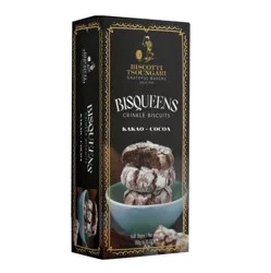 Biscotti Tsoungari Bisqueens Cocoa Crinkle Cookies