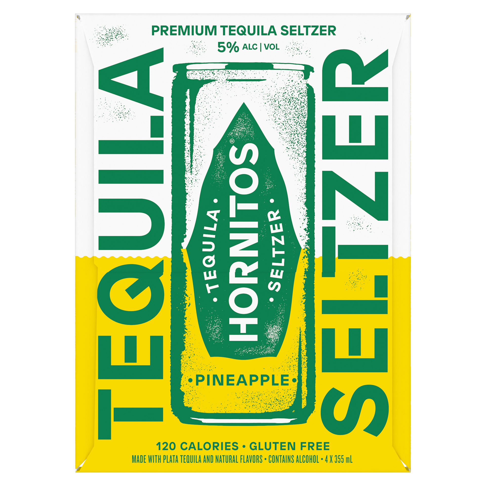 slide 2 of 3, Hornitos Hard Seltzer Pineapple Ready to Drink Cocktail 4x355 ml, 4 ct; 355 ml