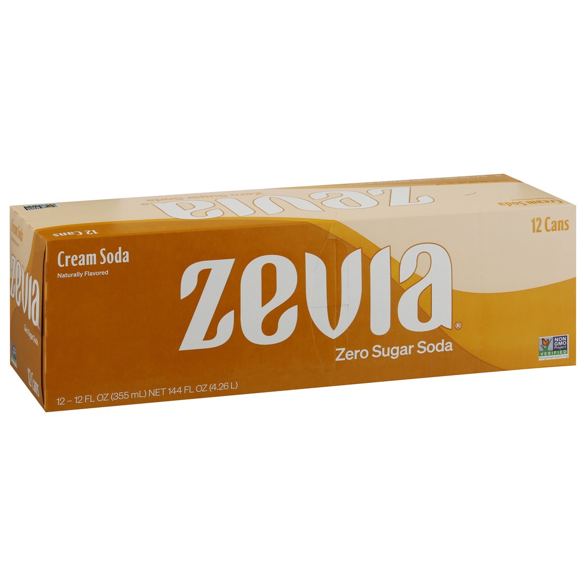 slide 5 of 9, Zevia Cream Zero Calorie Soda - 144 fl oz, 144 fl oz