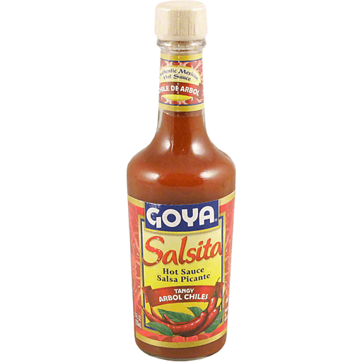 slide 1 of 1, Goya Salsita - Hot Sauce - Tangy Arbol Chiles, 8 oz