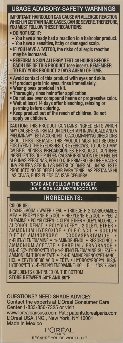 slide 2 of 9, L'Oréal Ultimate Black 1 Permanent Haircolor 1 ea, 1 ct