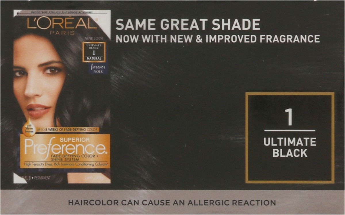 slide 6 of 9, L'Oréal Ultimate Black 1 Permanent Haircolor 1 ea, 1 ct