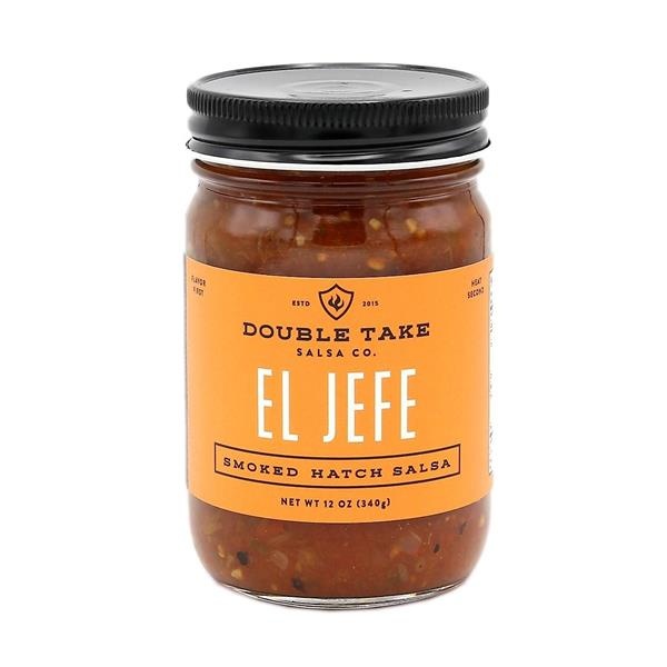 slide 1 of 1, Double Take Salsa Co. El Jefe Smoked Hatch Salsa, 12 oz