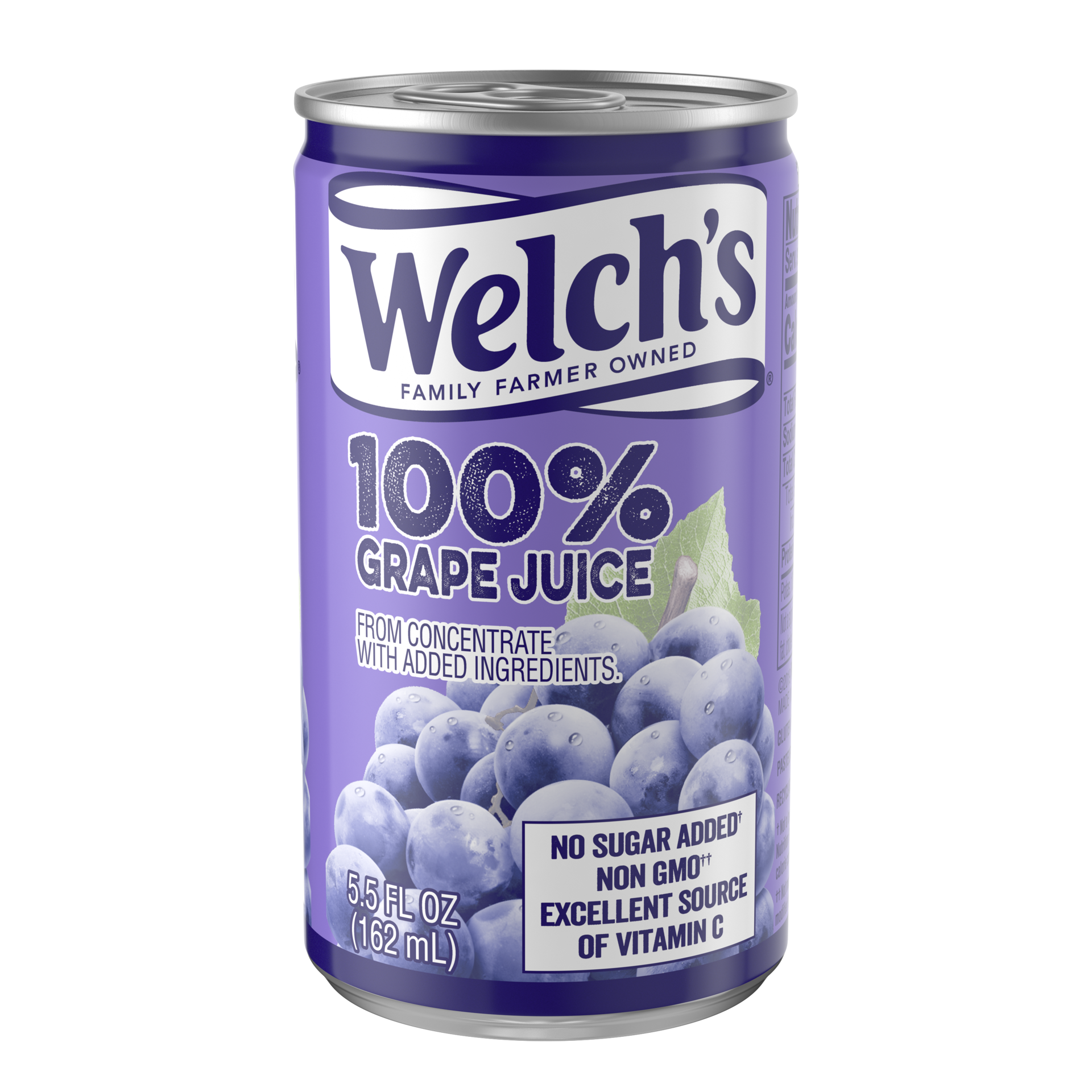 slide 1 of 5, Welch's 100% Grape Juice, Concord Grape, On-the-Go Can - 5.50 fl oz, 5.50 fl oz