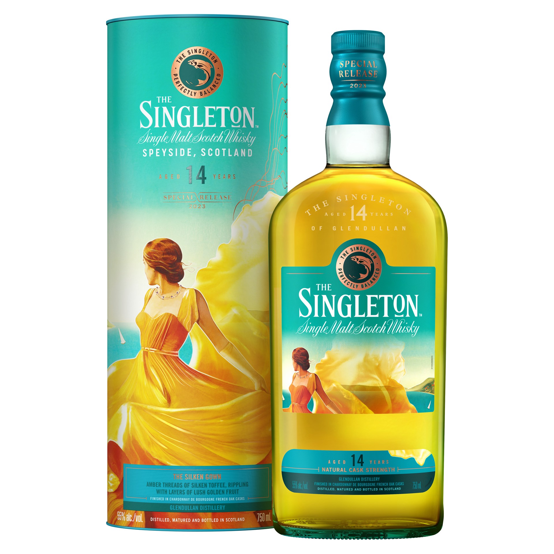 slide 2 of 6, The Singleton of Glendullan The Silken Gown 14 Year Old Single Malt Scotch Whisky, 750 mL, 750 ml