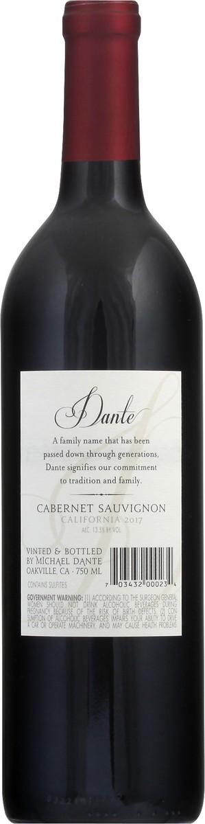 slide 2 of 6, Dante Cabernet Sauvignon 750 ml, 750 ml