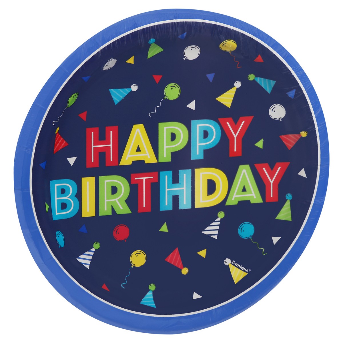 slide 2 of 9, Unique Industries Peppy Birthday 6-3/4 Inch Paper Plates 8 Count, 8 ct