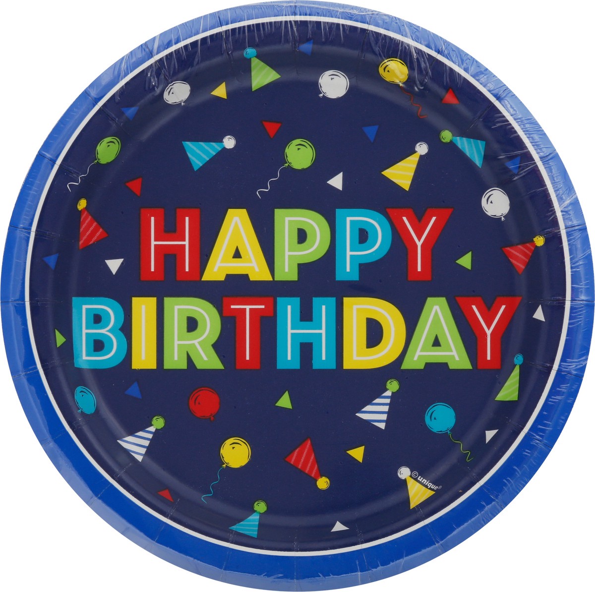 slide 3 of 9, Unique Industries Peppy Birthday 6-3/4 Inch Paper Plates 8 Count, 8 ct