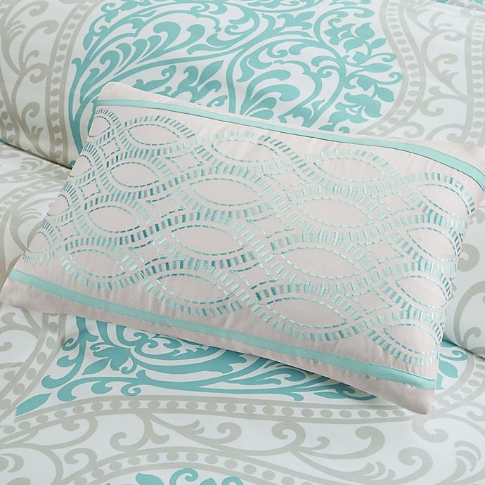 slide 5 of 9, Intelligent Design Senna Reversible Twin/Twin XL Comforter Set - Aqua, 1 ct