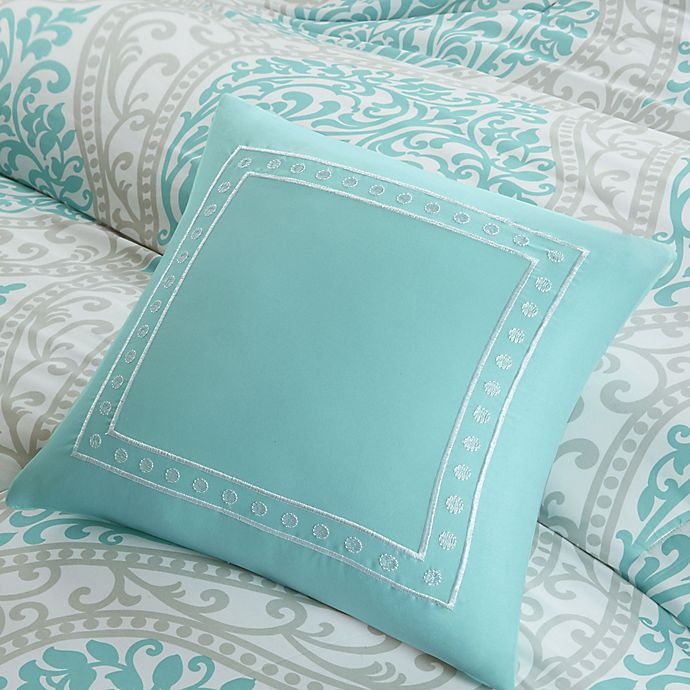 slide 6 of 9, Intelligent Design Senna Reversible Twin/Twin XL Comforter Set - Aqua, 1 ct