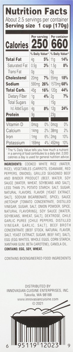 slide 8 of 9, InnovAsian Beef Fried Rice Meal, 16 oz (Frozen), 16 oz