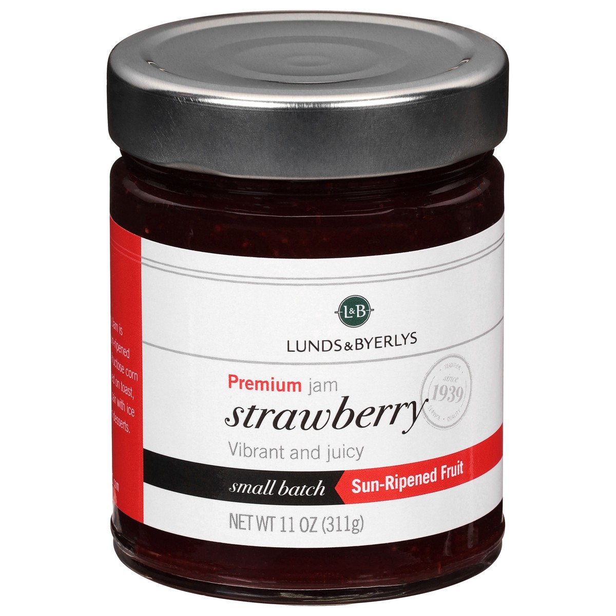 slide 5 of 9, Lunds & Byerlys Sun-Ripened Fruit Premium Strawberry Jam 11 oz, 11 oz