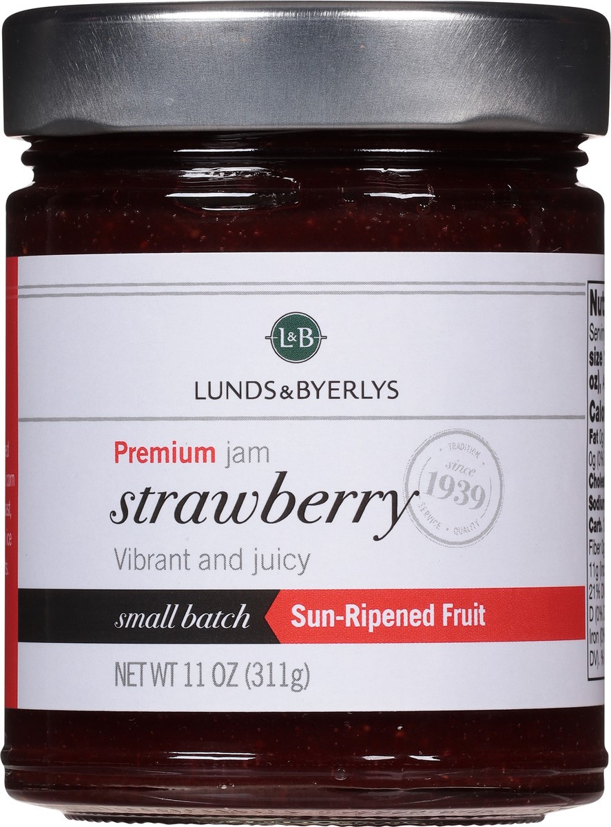 slide 3 of 9, Lunds & Byerlys Sun-Ripened Fruit Premium Strawberry Jam 11 oz, 11 oz