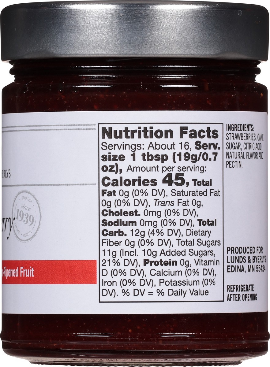 slide 9 of 9, Lunds & Byerlys Sun-Ripened Fruit Premium Strawberry Jam 11 oz, 11 oz