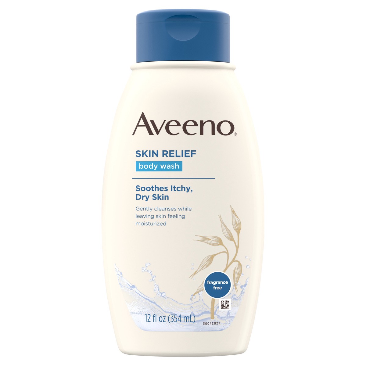 slide 5 of 8, Aveeno Fragrance Free Skin Relief Body Wash, 12 fl oz