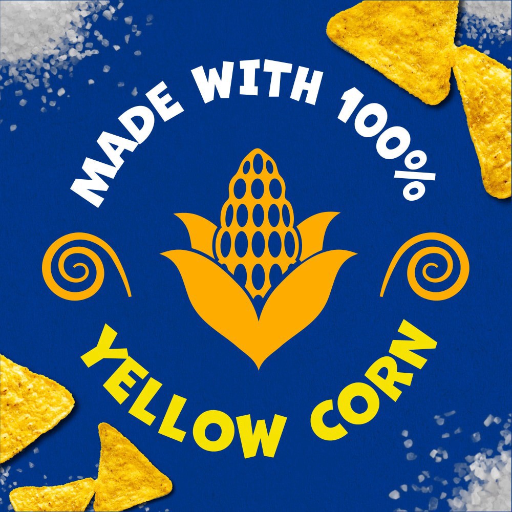 slide 2 of 2, Kroger Nacho Cheese Tortilla Chips, 10 oz