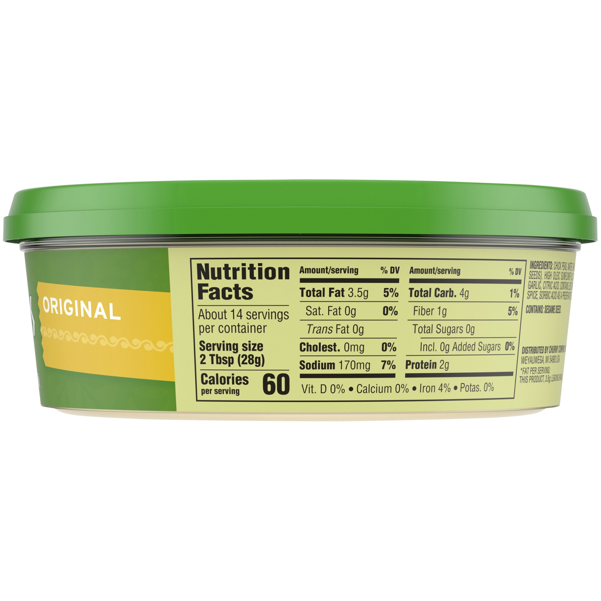 slide 5 of 7, Athenos Original Hummus Tub, 14 oz