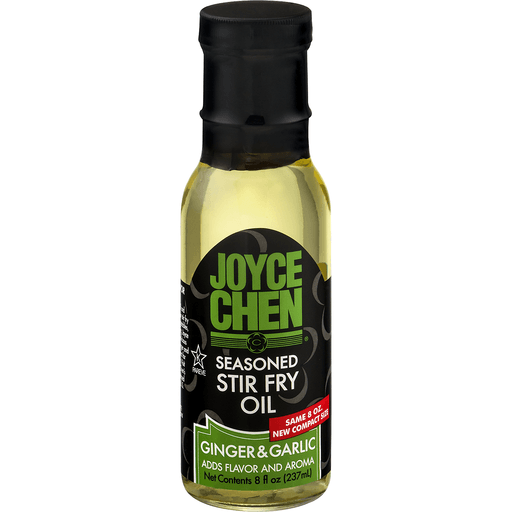 slide 1 of 1, Joyce Chen Stir Fry Oil, Seasoned, Ginger & Garlic, 8 oz