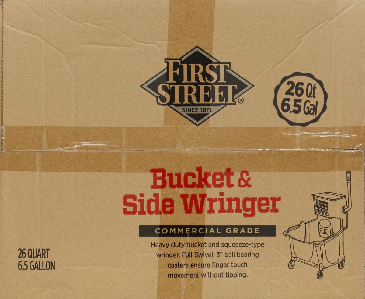 slide 6 of 6, First Street Mop Bucket And Wringer, 26 qt
