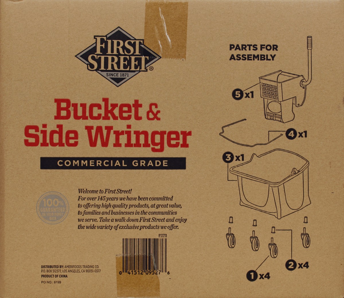 slide 2 of 6, First Street Mop Bucket And Wringer, 26 qt