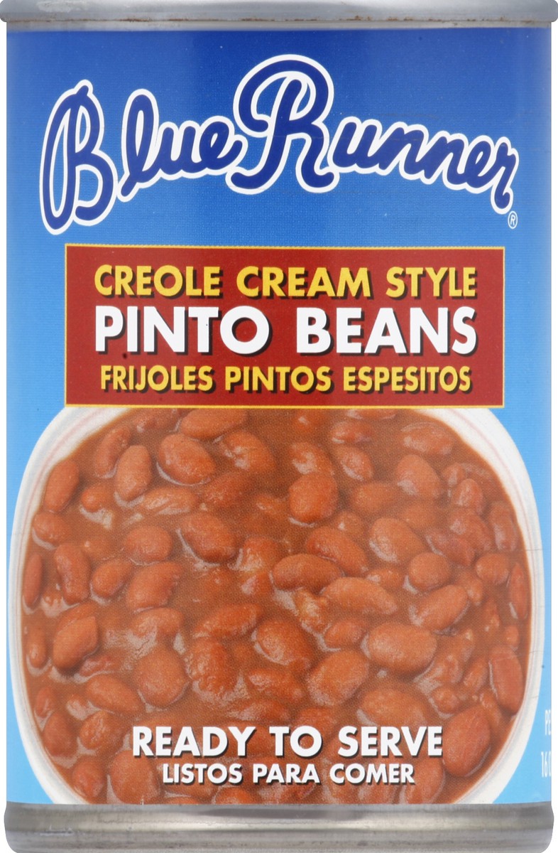 slide 2 of 2, Blue Runner Pinto Beans, Creole Cream Style, 16 oz