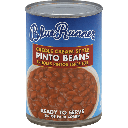 slide 1 of 2, Blue Runner Pinto Beans, Creole Cream Style, 16 oz