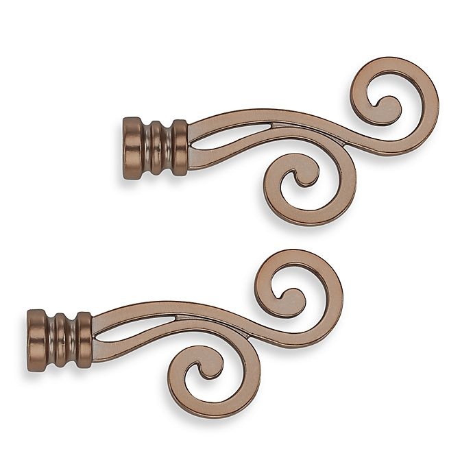 slide 1 of 1, Cambria Classic Complete Lariat Finial - Oil Rubbed Bronze, 2 ct