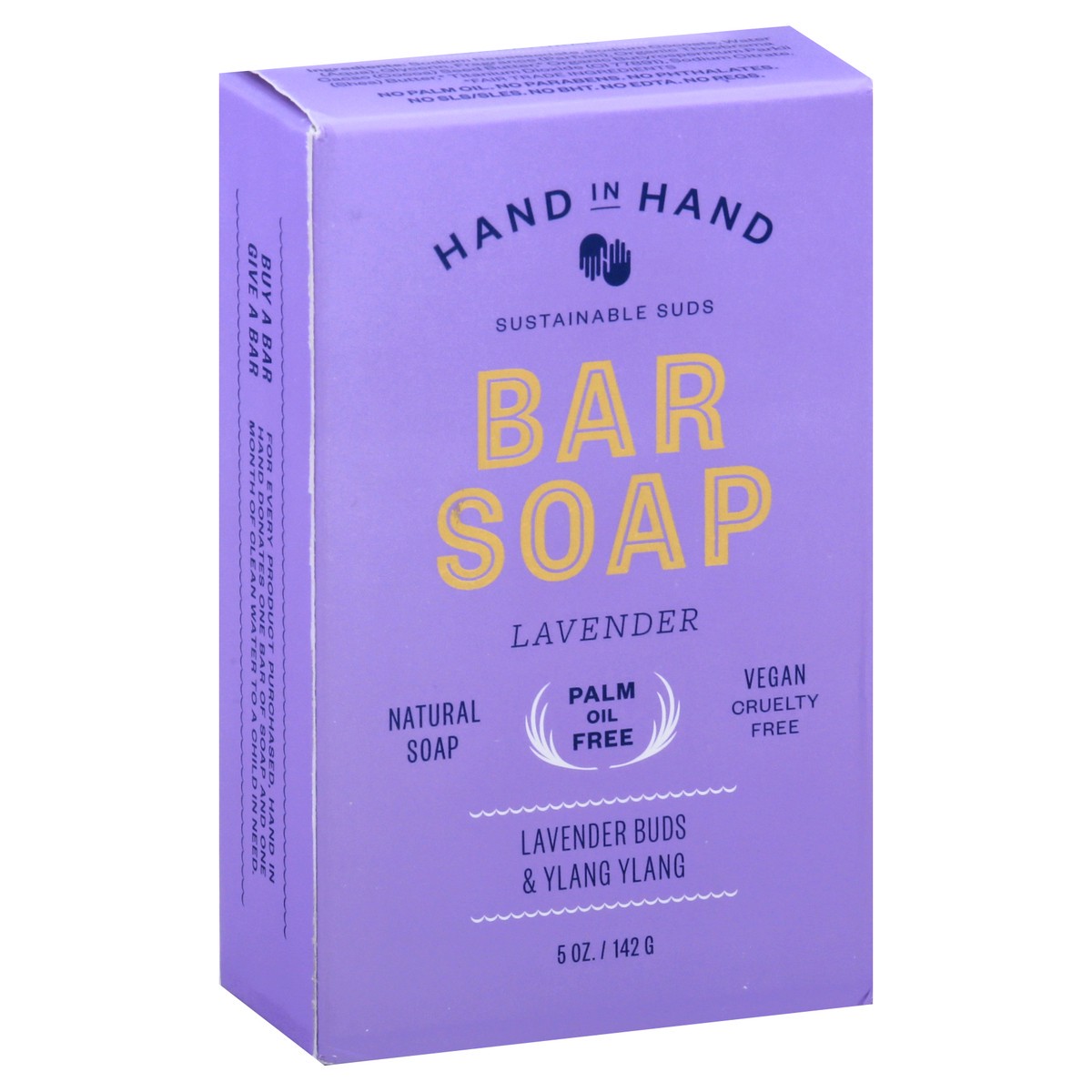 slide 2 of 12, Hand in Hand Lavender Buds & Ylang Ylang Bar Soap 5 oz, 5 oz