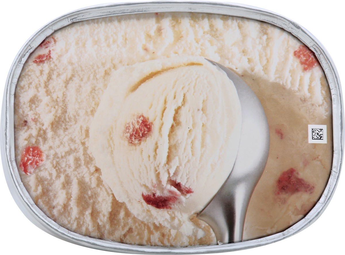 slide 2 of 5, Lowes Foods Ice Cream Premium Strawberry, 48 oz