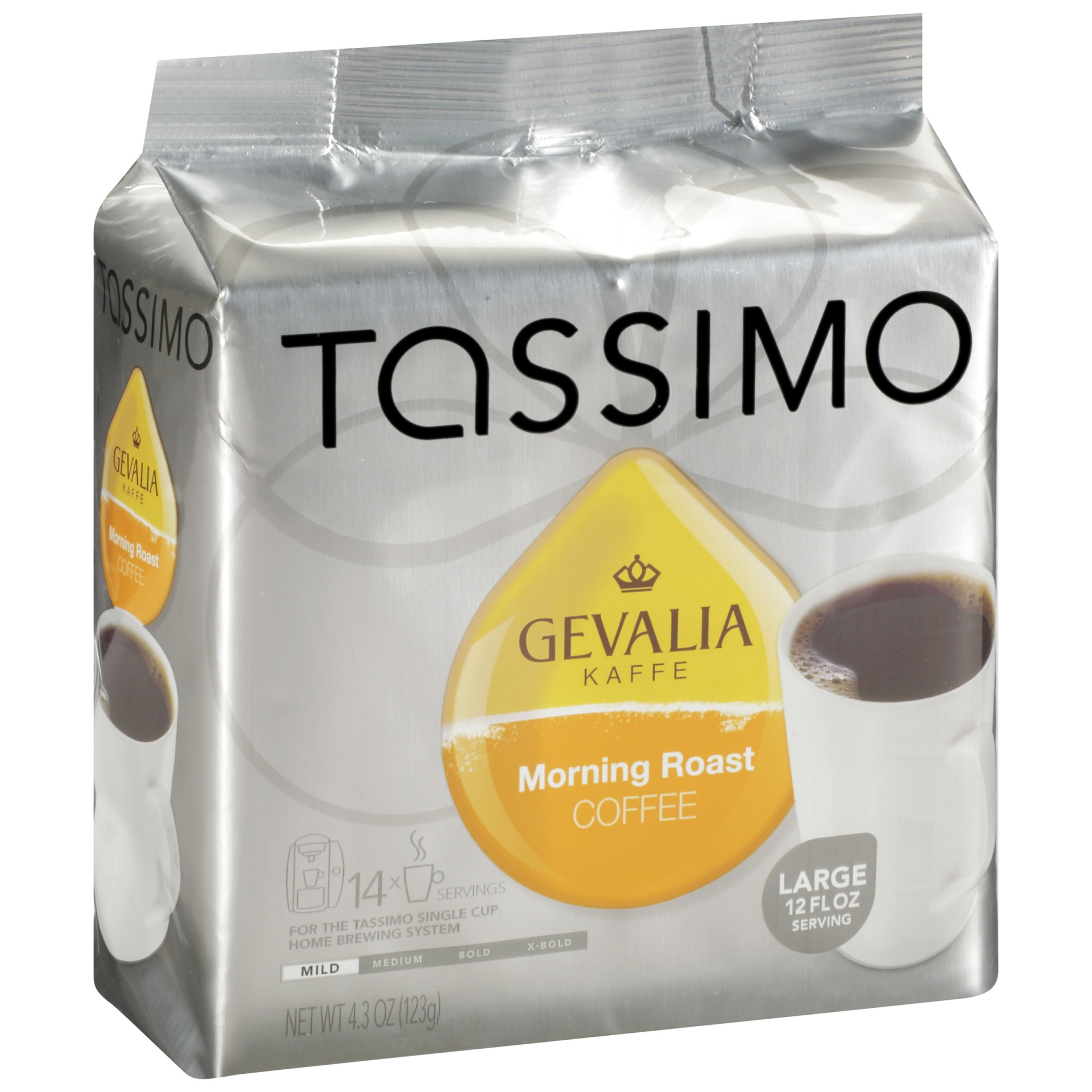 slide 2 of 2, Tassimo Gevalia Morning Roast Mild Light Roast Coffee T-Discs for Tassimo Brewing Systems Pack, 14 ct