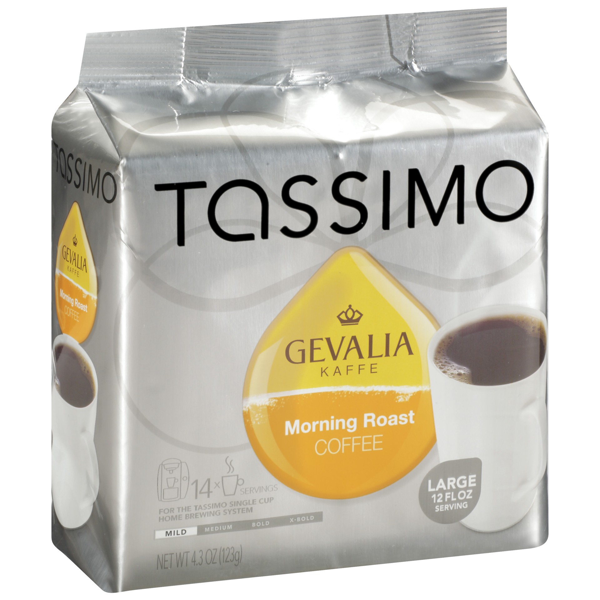 slide 3 of 3, Tassimo Gevalia Morning Roast Mild Light Roast Coffee T-Discs for Tassimo Brewing Systems, 14 ct Pack, 14 ct