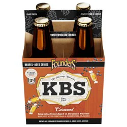 Founders Brewing Co. Brewing Co. KBS Caramel, 4 Pack, 12 fl oz Bottles, 12% ABV