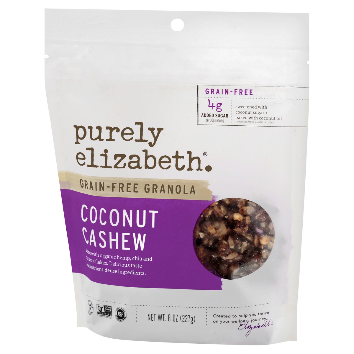 slide 2 of 9, Purely Elizabeth Grain-Free Coconut Cashew Granola 8 oz, 8 oz