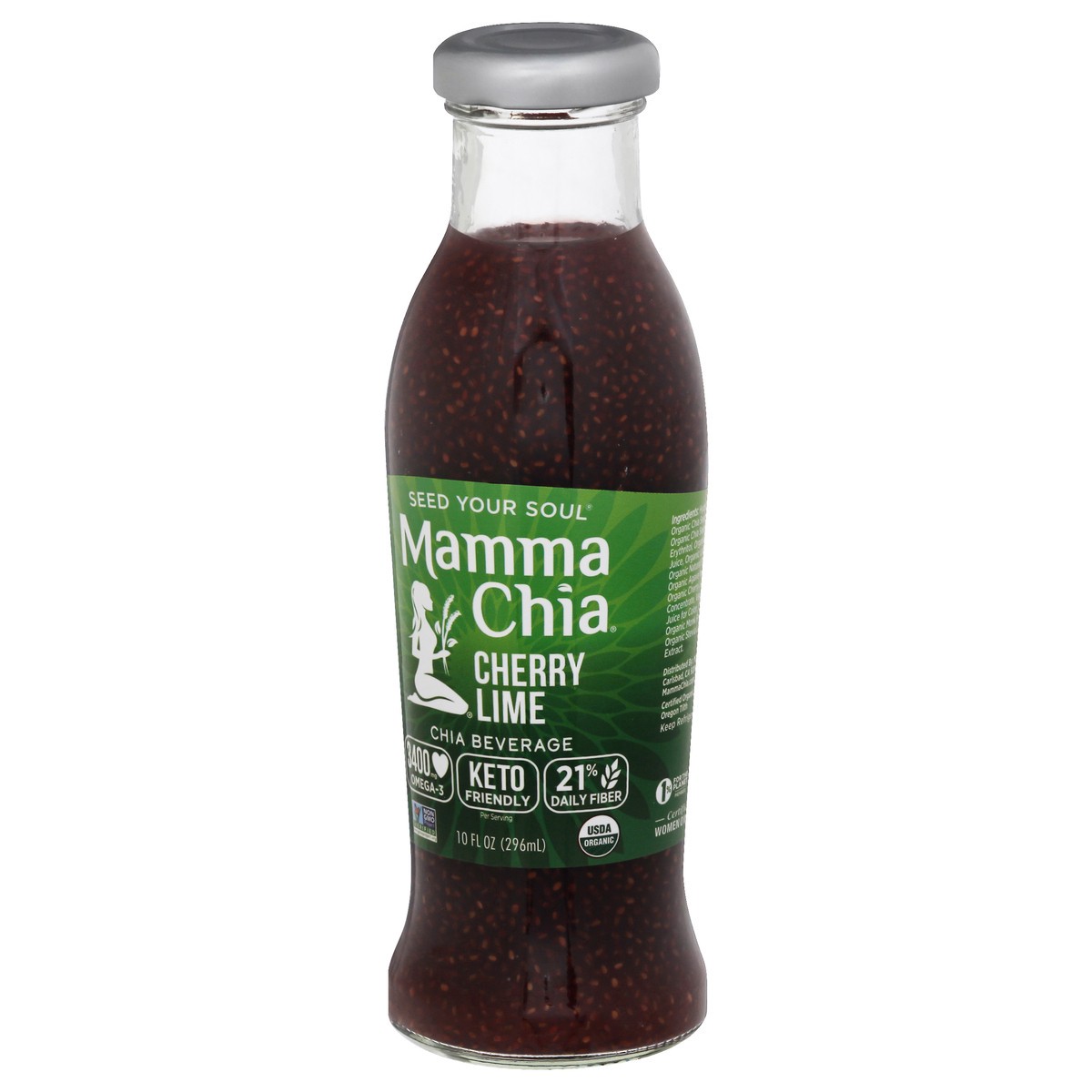 slide 3 of 9, Mamma Chia Organic Cherry Lime Chia Beverage 10 oz, 10 oz