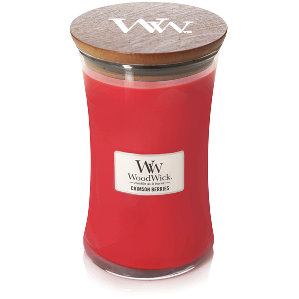 slide 1 of 1, Woodwick Large Jar Candle Crimson Berries, 17.2 oz