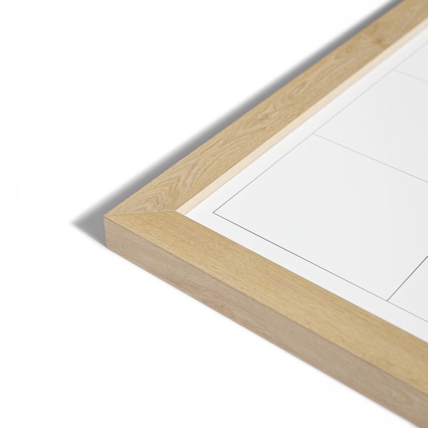 slide 4 of 5, U Brands Magnetic Dry-Erase Calendar Board, 23"" X 17"", White Steel Surface, Oak Wood Frame, 1 ct