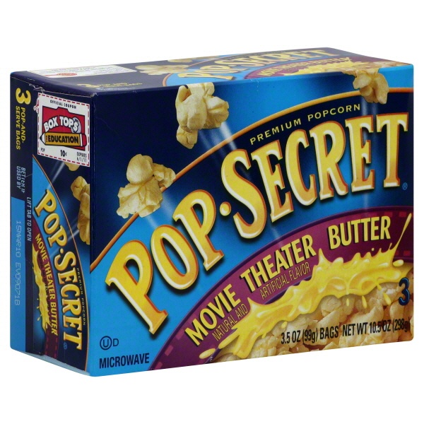 slide 1 of 1, Pop-Secret Popcorn Movie Theater Butter, 9.6 oz