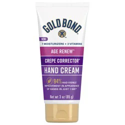 Gold Bond Ultimate Crepe Corrector Hand Cream, Replenishing & Smoothing Formula, 3 oz