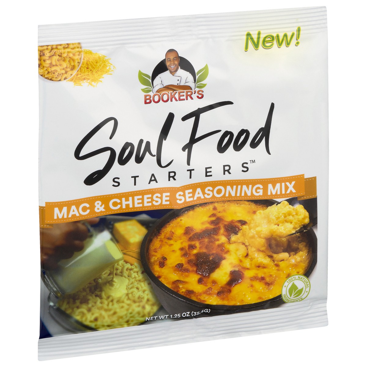 slide 2 of 9, BOOKERS Soul Food Starters Mac & Cheese Seasoning Mix - 1.25 oz, 1.25 oz