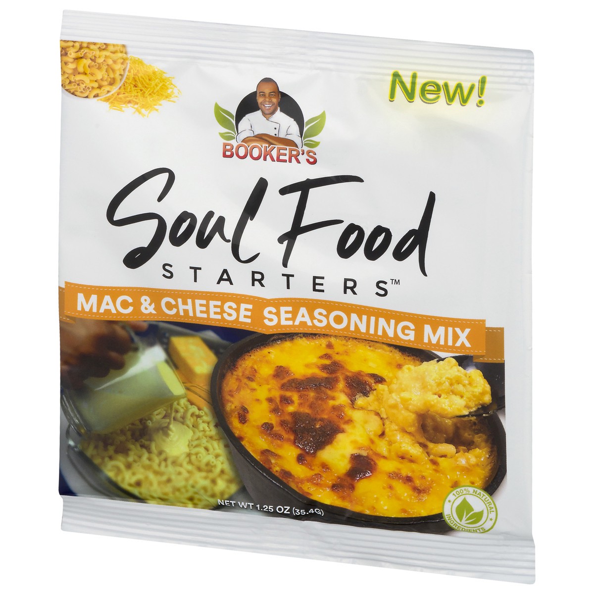 slide 8 of 9, BOOKERS Soul Food Starters Mac & Cheese Seasoning Mix - 1.25 oz, 1.25 oz
