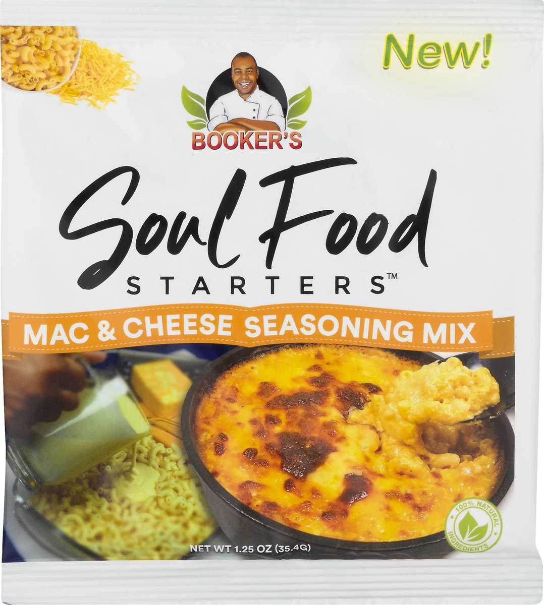 slide 3 of 9, BOOKERS Soul Food Starters Mac & Cheese Seasoning Mix - 1.25 oz, 1.25 oz
