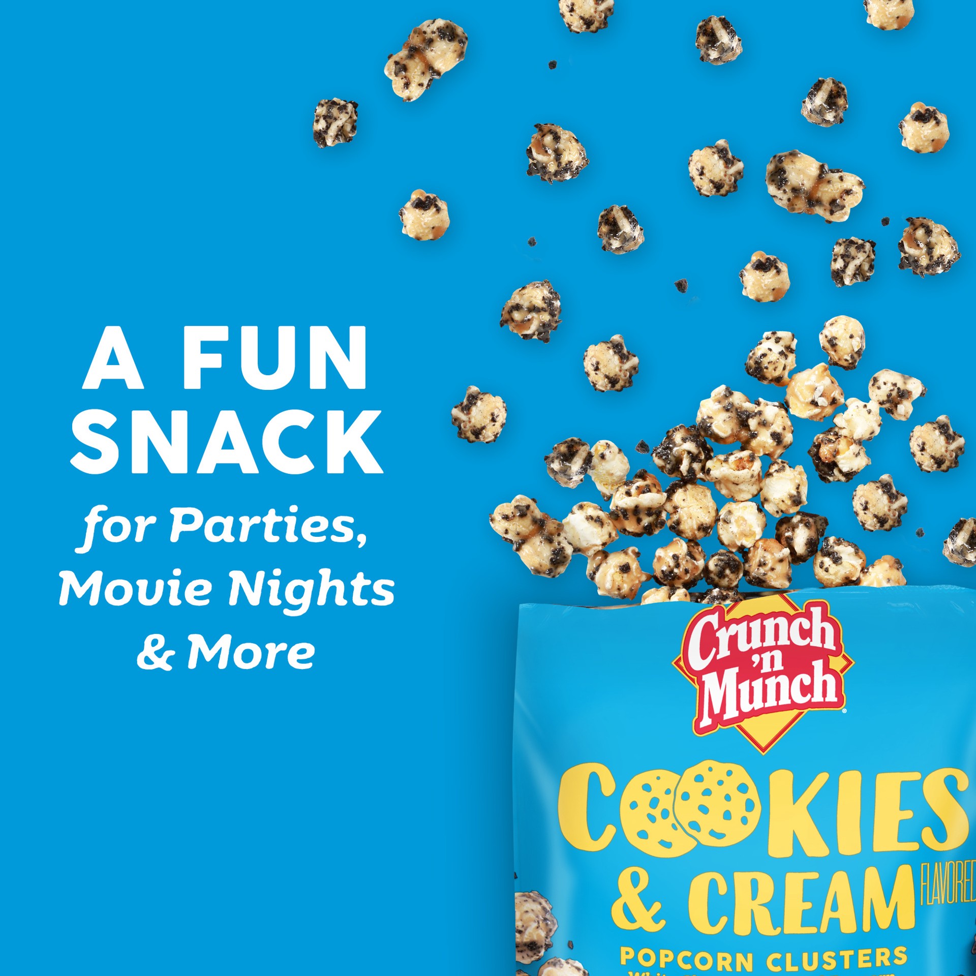 slide 3 of 5, Crunch 'n Munch Cookies & Cream Flavored Popcorn Clusters 5.5 oz, 5.5 oz