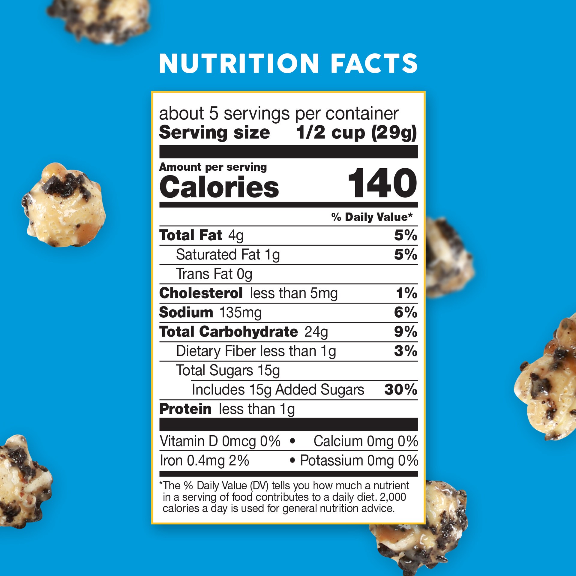 slide 2 of 5, Crunch 'n Munch Cookies & Cream Flavored Popcorn Clusters 5.5 oz, 5.5 oz