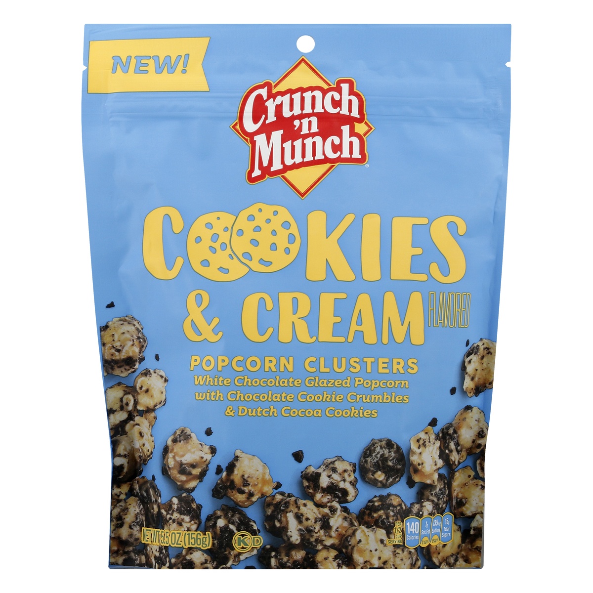slide 9 of 10, Crunch 'n Munch Crunch N Munch Cookies & Cream Popcorn Clusters, 5.5 oz