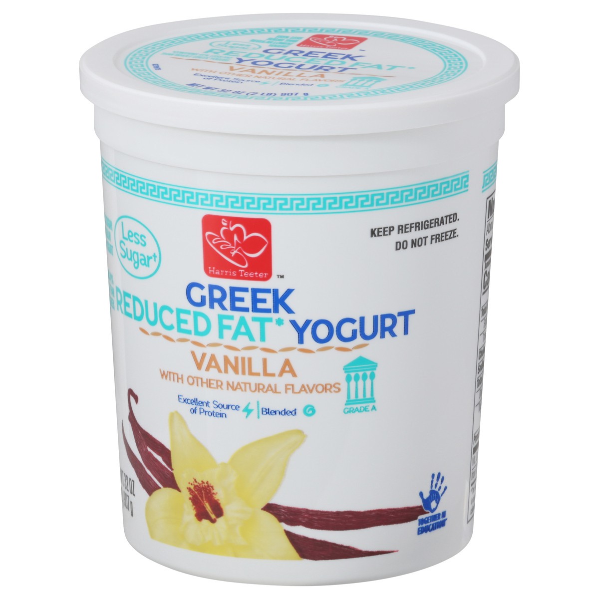 slide 3 of 9, Harris Teeter 2% Ls Vanilla Greek Yogurt, 1 ct