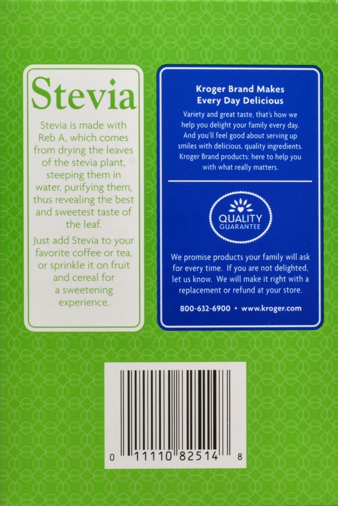 slide 2 of 4, Kroger Stevia Zero Calorie Sweetener Packets, 80 ct; 0.07 oz