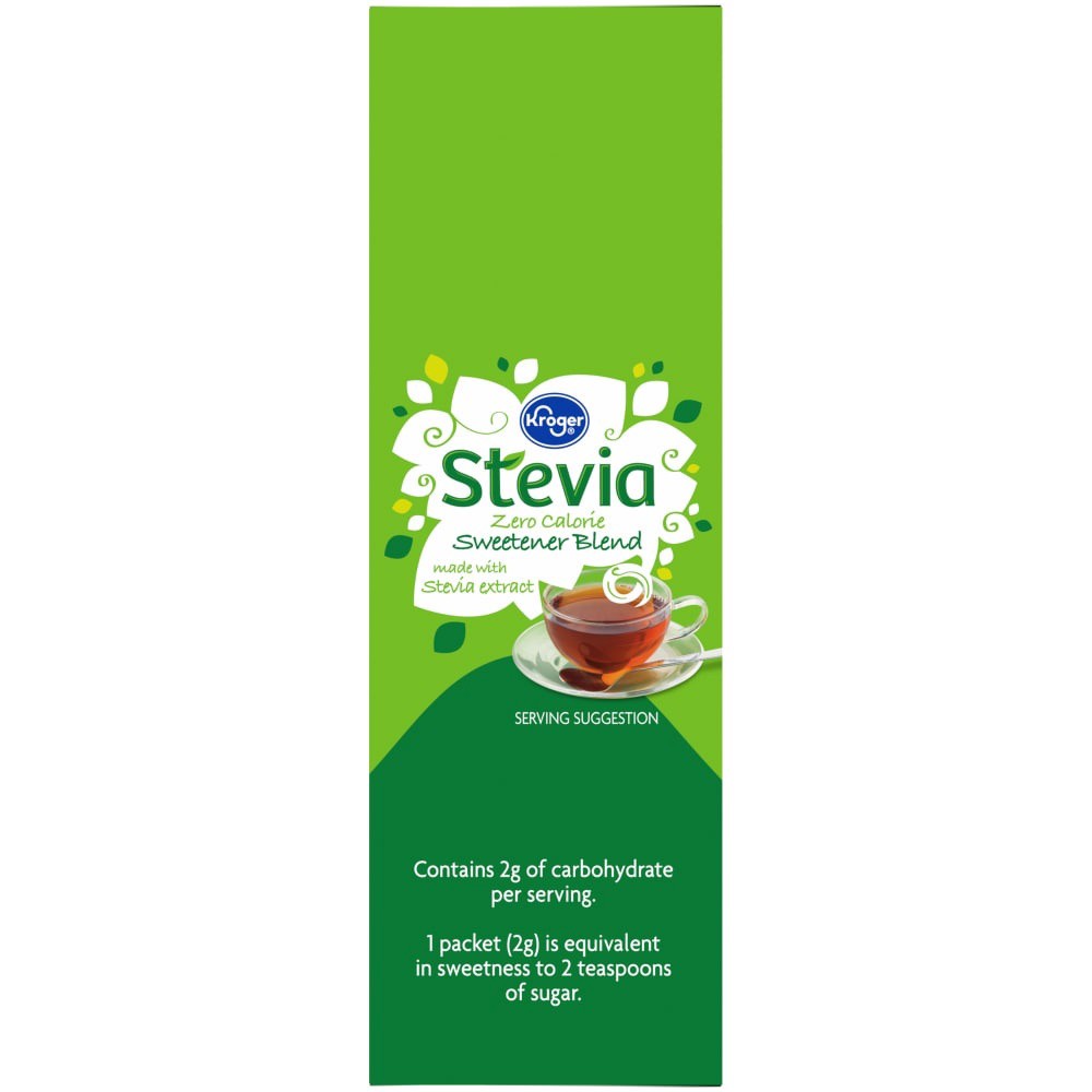 slide 4 of 4, Kroger Stevia Zero Calorie Sweetener Packets, 80 ct; 0.07 oz